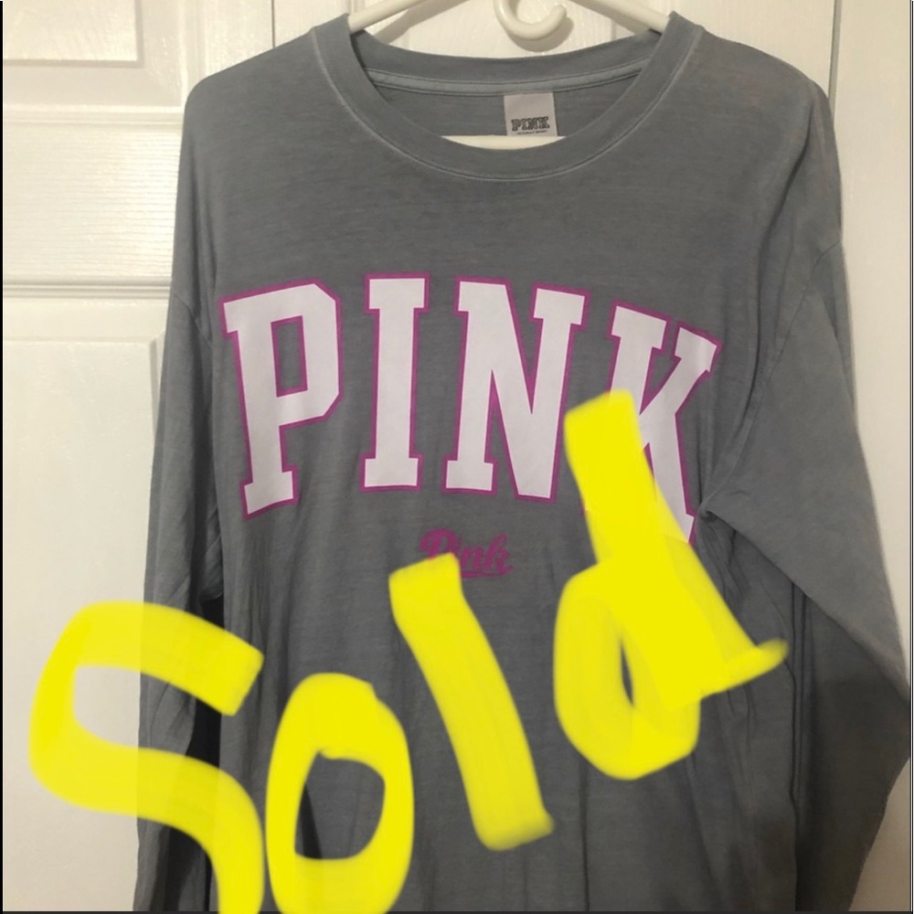Gray PINK top